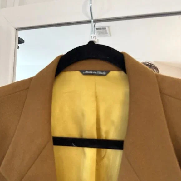 Versus Gianni Versace Camel Wool Cashmere Blazer Jacket Made in Italy Size 39/52